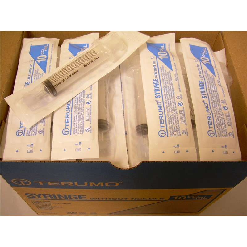 10cc Syringes Terumo Luer Slip 100/bx