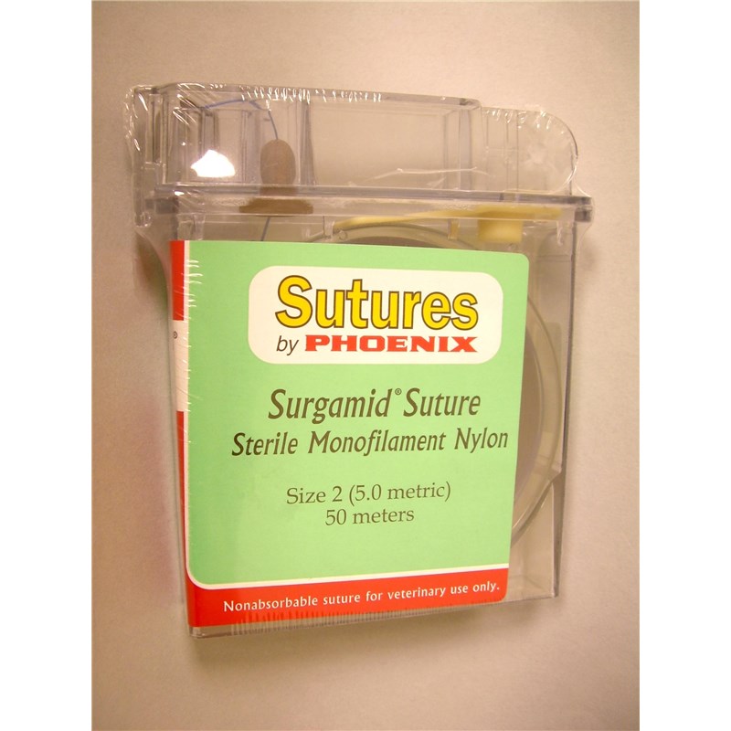 Suture 2 Surgamid Cassette 50M