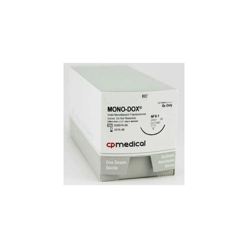 Suture 2 Mono-Dox Violet 42&quot; (CPXL)  12ct