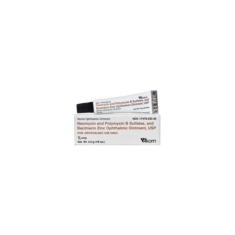Akorn Neo Poly Bac (BNP) Ophthalmic Ointment 3.5gm Vet Label