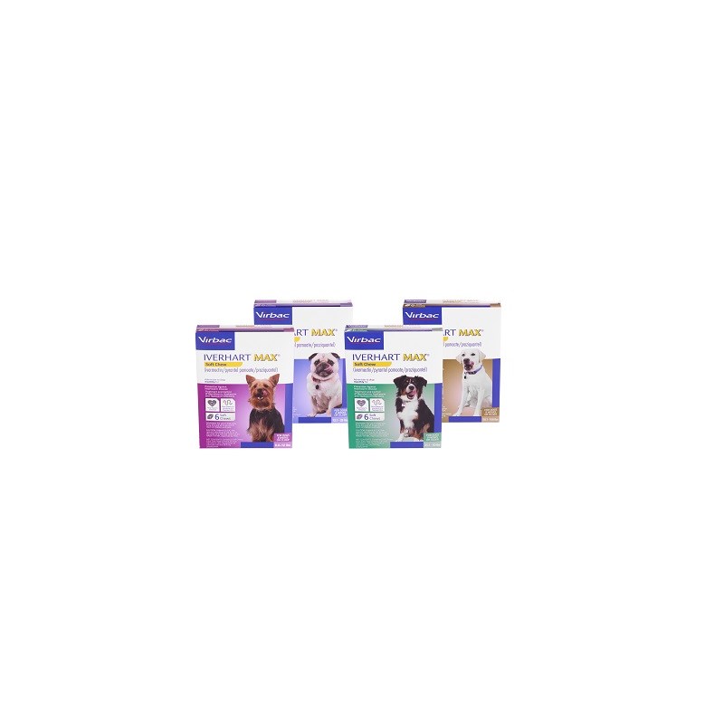 Iverhart Max Soft Chew Toy Magenta 6-12lbs 6 dose