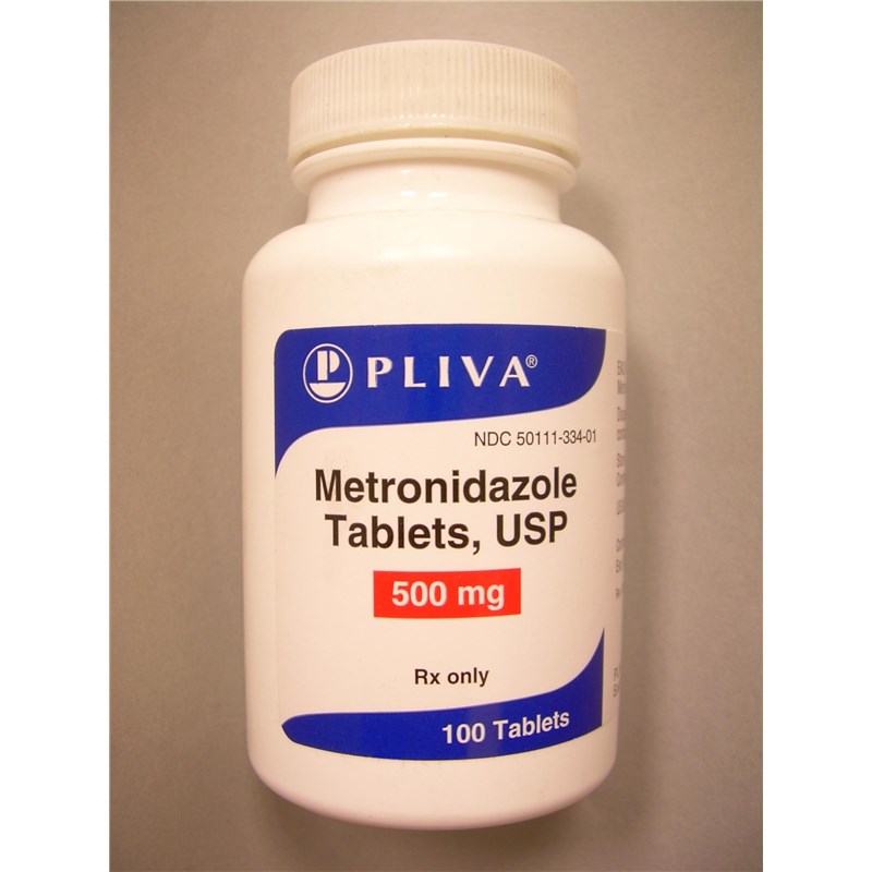 Metronidazole Tabs 500mg 100ct Unichem Label