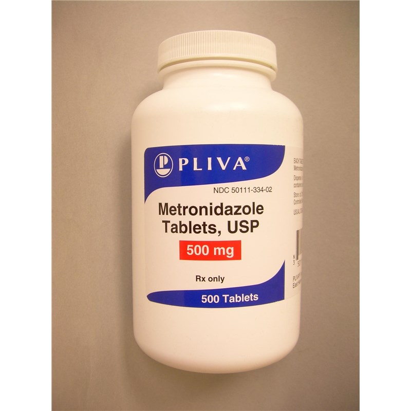 Metronidazole Tabs 500mg 500ct Unichem Label
