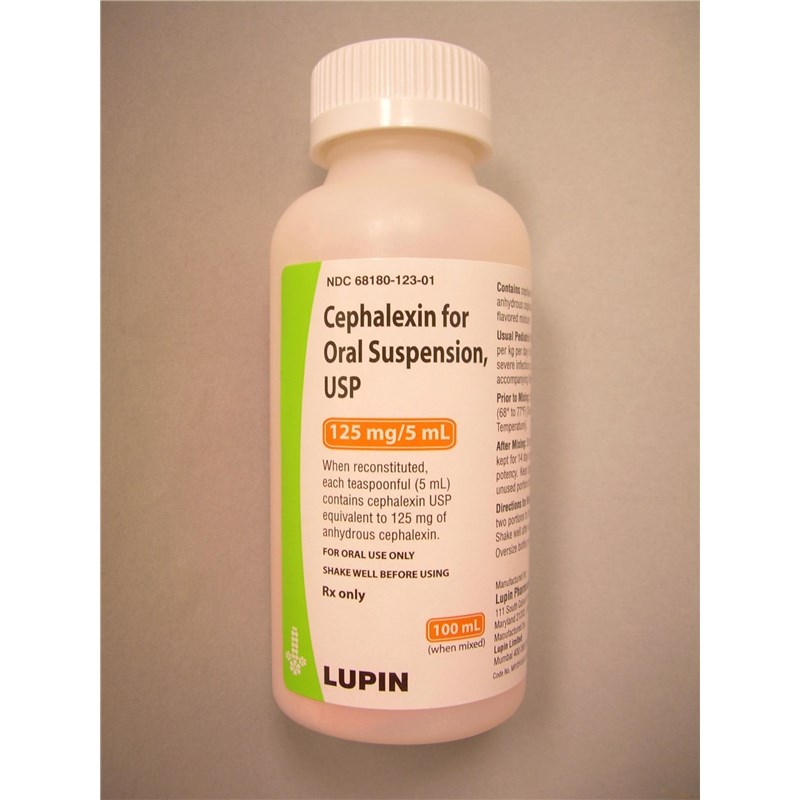 Cephalexin Suspension 125mg/5ml 100ml
