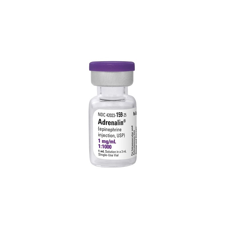 Adrenaline Injection 1mg/ml 1ml Epinepherine Non Returnable