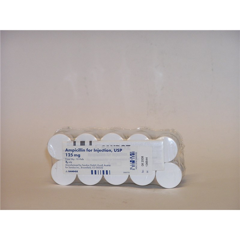 Ampicillin SDV Injection 125mg 10 Vials