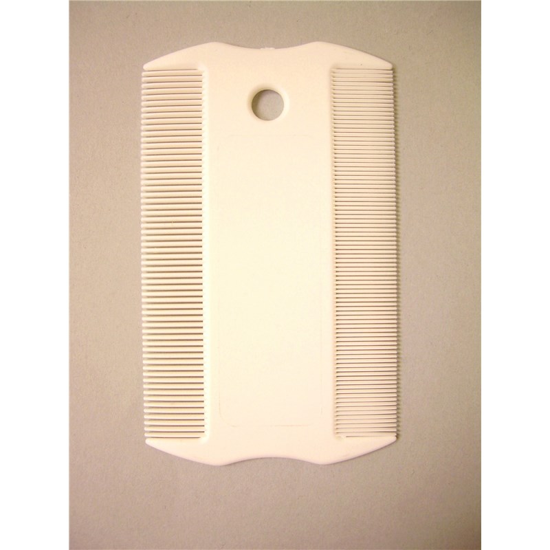 Flea Comb Super Plastic White