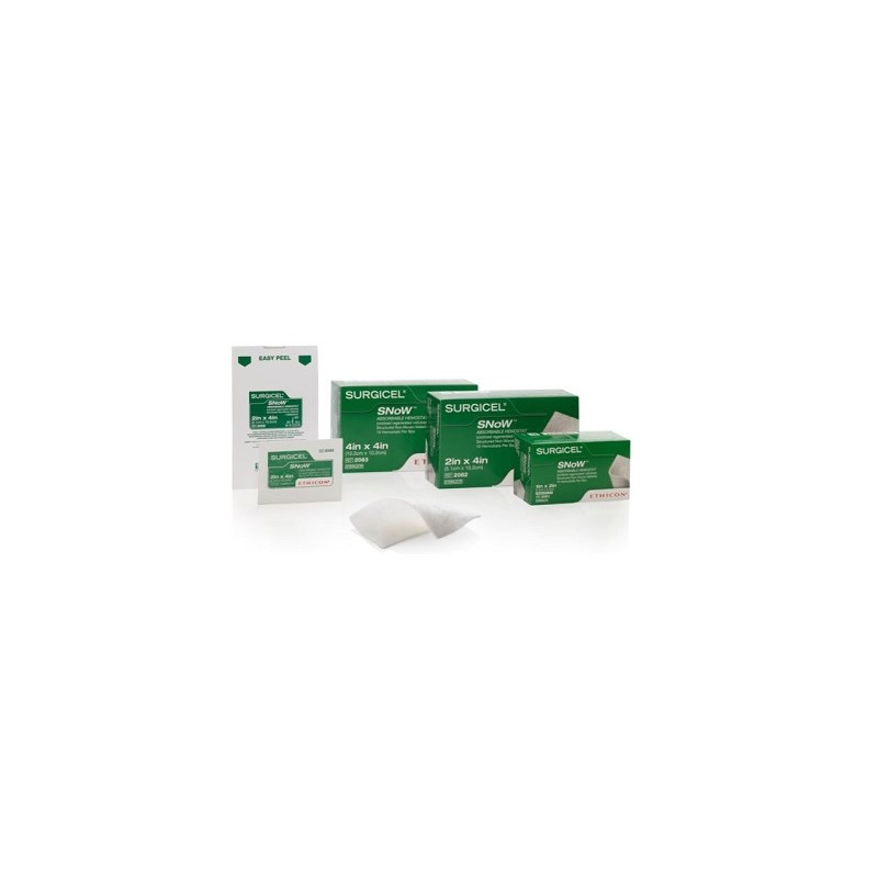 Surgicel Snow Absorbable 2&quot; X 4&quot; Hemostatic 10ct