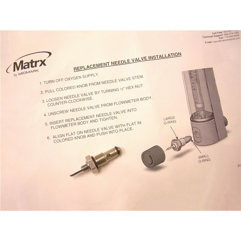 Matrx VMS / VMC O2 Neelde Valve For Newer Machines