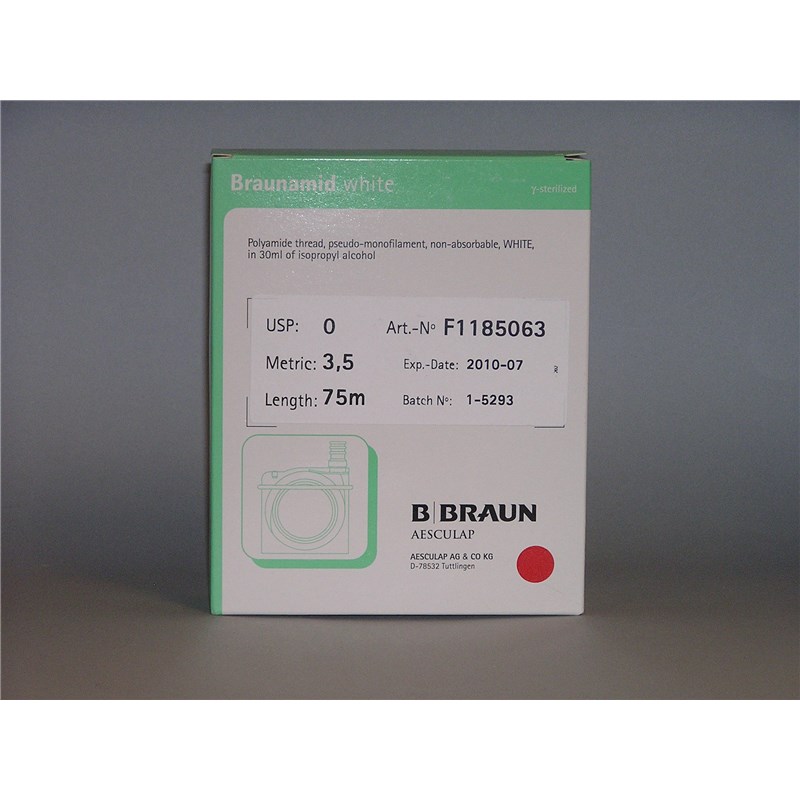 Suture 0 Braun Cassette 75M