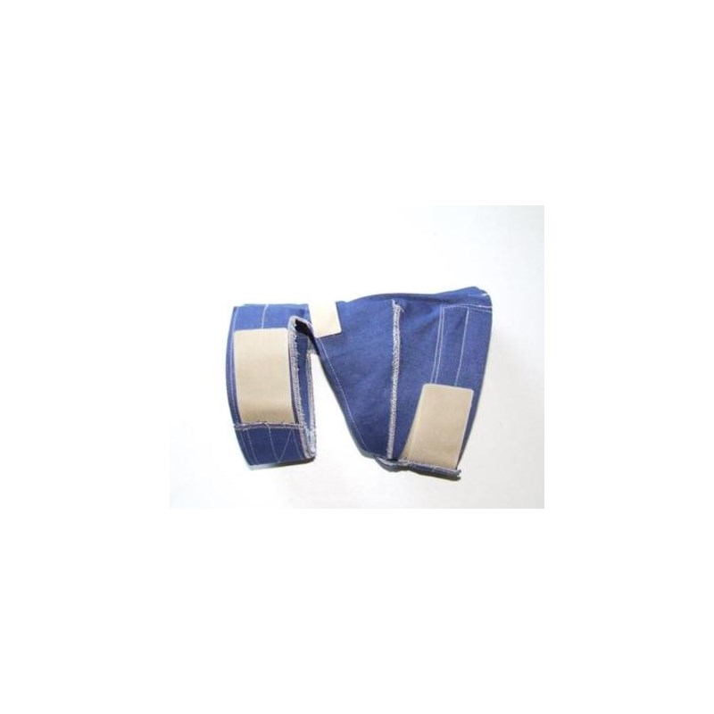 No Flap Ear Wrap Denim X-Small