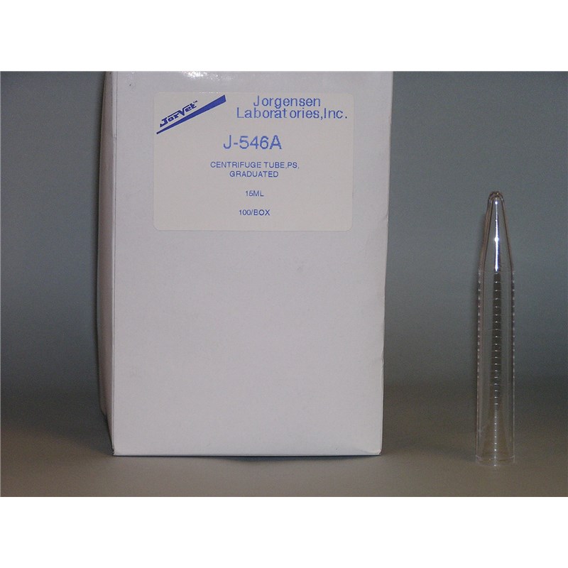 Tube Centrifuge Plastic 15ml 100ct