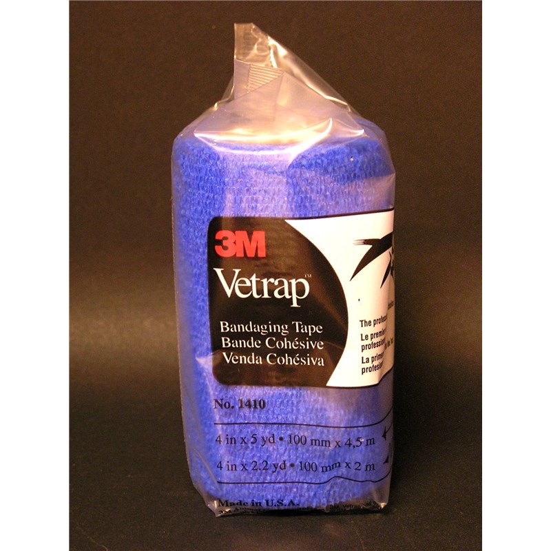 Vetrap Bandaging Tape 4&quot; Blue 18ct