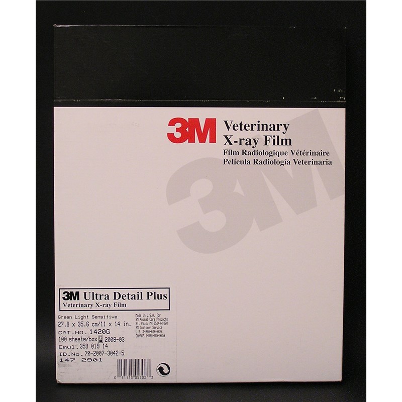X-Ray Film Green Ultra Detail Plus 11&quot; X 14&quot; 100ct