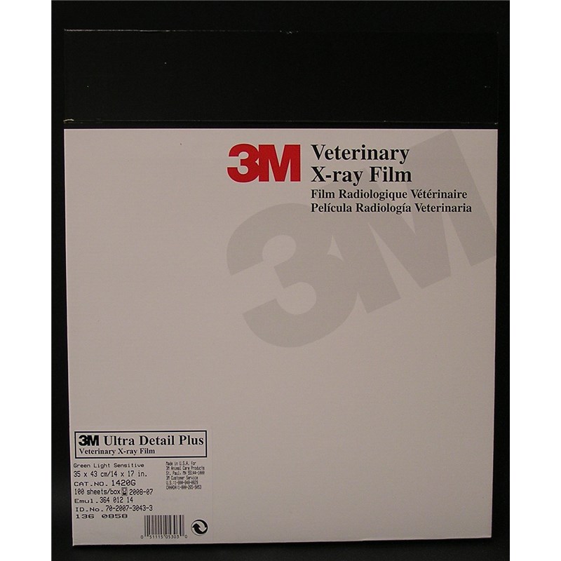 X-Ray Film Green Ultra Detail Plus 14&quot; X 17&quot; 100ct