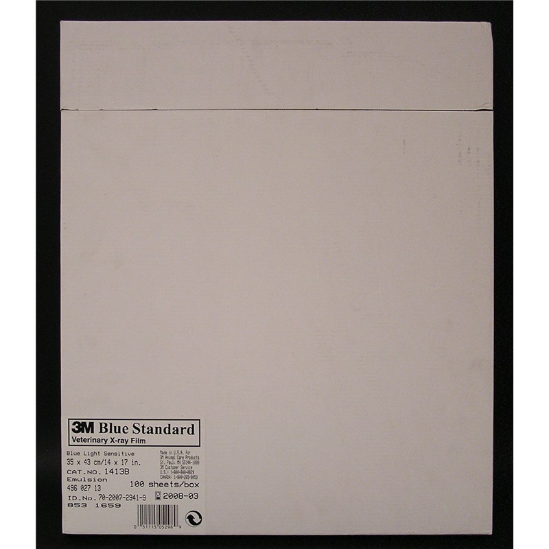 X-Ray Film Blue Standard 14&quot; X 17&quot; 100ct