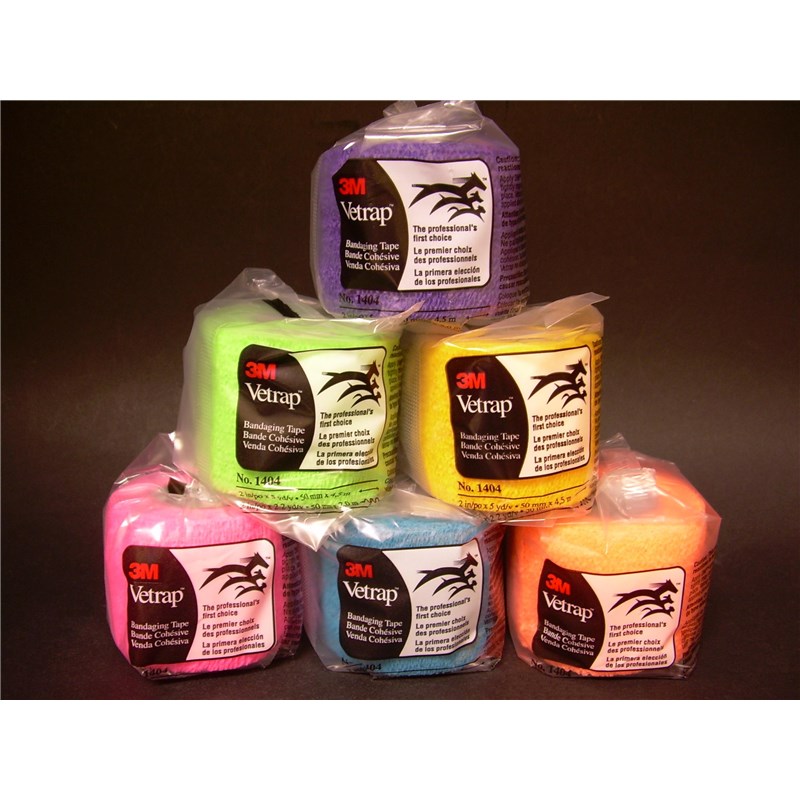 Vetrap Bandaging Tape 2&quot; Neon Colors 18Pk