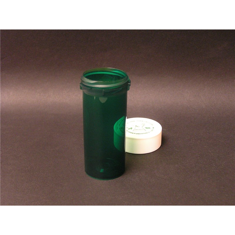 16 Dram Reversible Green Pill Vial