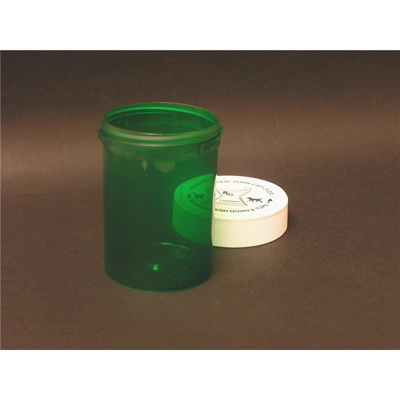 30 Dram Reversible Green Pill Vial