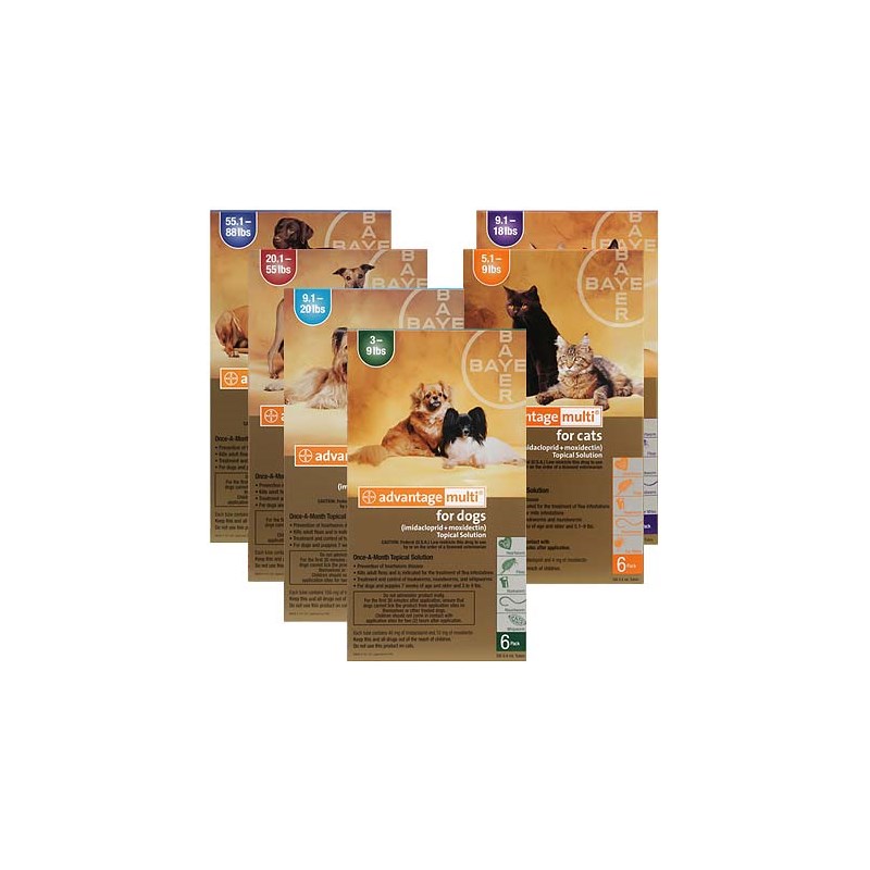 Advantage Multi Dog Brown 88-110Lb 6Pk