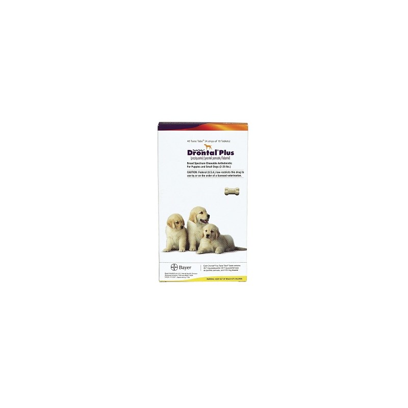 Drontal Plus Chew Tab 22.7mg 40ct  ((( BACKORDERED WITH ELANCO TILL OCTOBER 2021)))