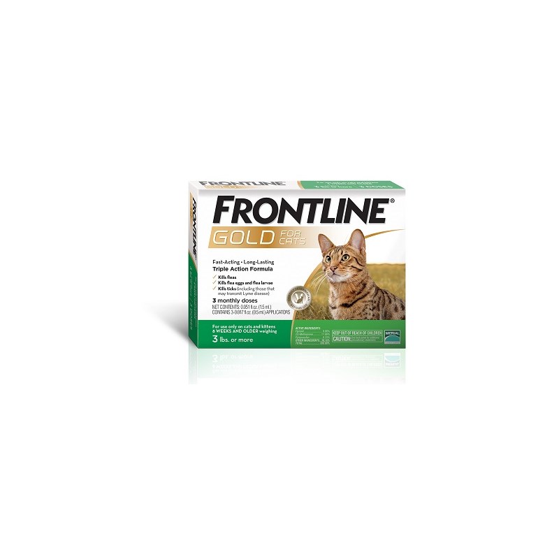Frontline Gold Cat/Kitten 6 X 3ds Green