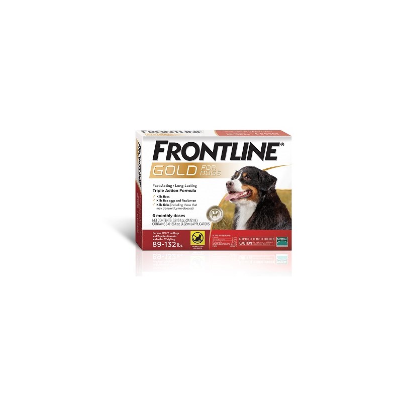 Frontline Gold X-Large 89-123Lbs 3 X 6 Dose Red