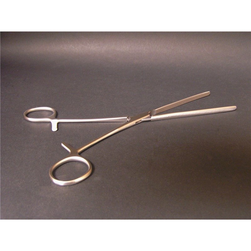 Doyen Intestinal Forcep 9&quot; Straight With Longitudinal Serrations