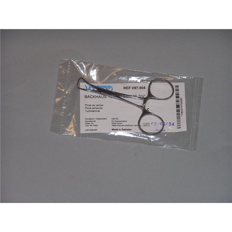 Backhaus Towel Clamp 3-1/2&quot; Vantage Miltex