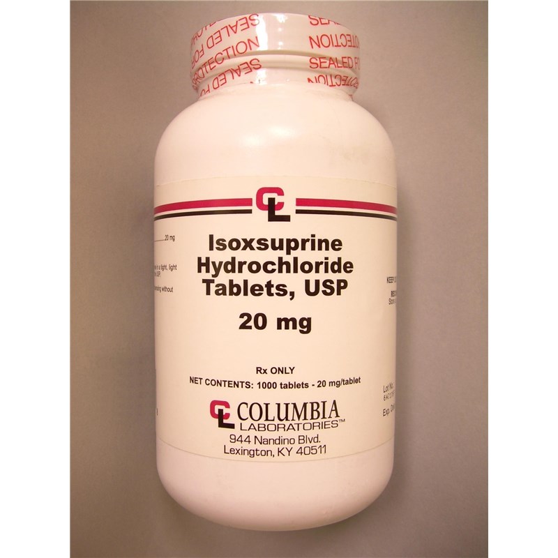 Isoxsuprine Tabs 20mg 1000ct