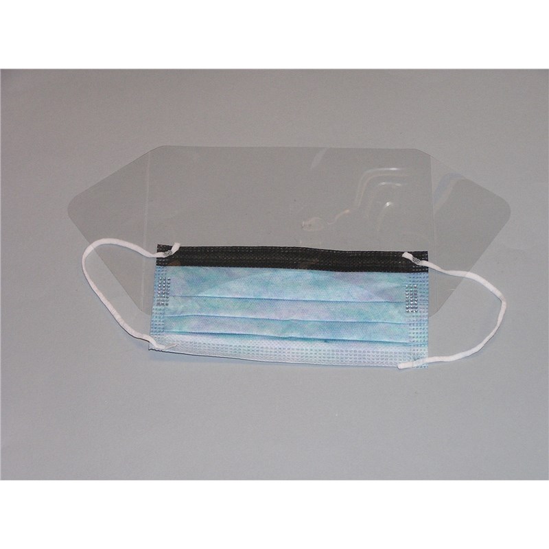 Face Mask W/ Splash-guard Shield Ear Looped  (Sold by the each)