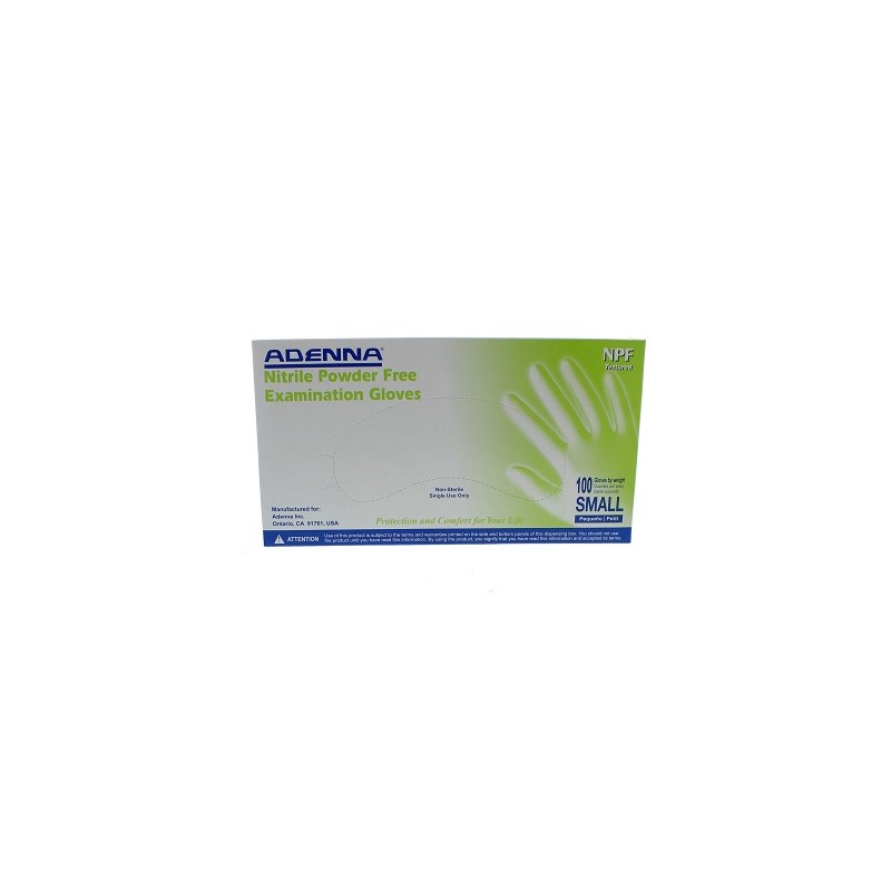 Exam Gloves Nitrile Powder Free Small (Blue) 100/bx