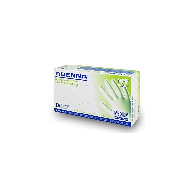 Exam Gloves Nitrile Powder Free Medium (Blue) 100/bx
