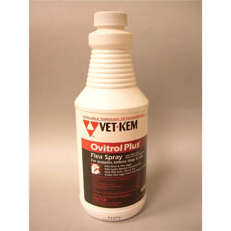 Vet Kem Ovitrol Plus Flea Spray 16oz