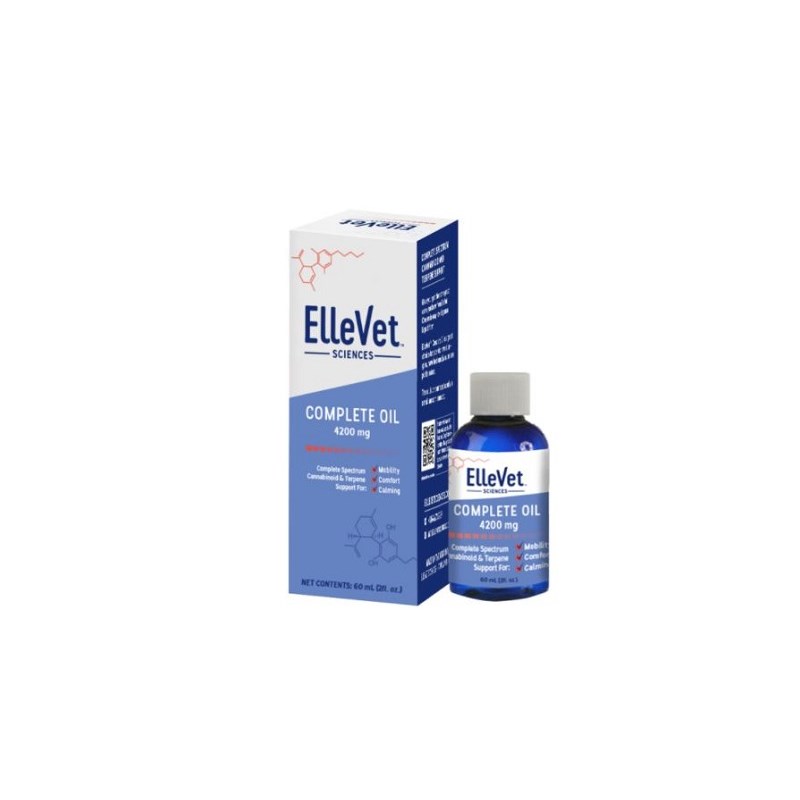 Ellevet CBD + CBDA Oil Dog 50mg/ml  4200mg/bottle 60ml