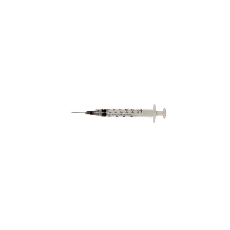 Exel Syringe 3cc with 22g x 3/4 Luer Lock  100/bx