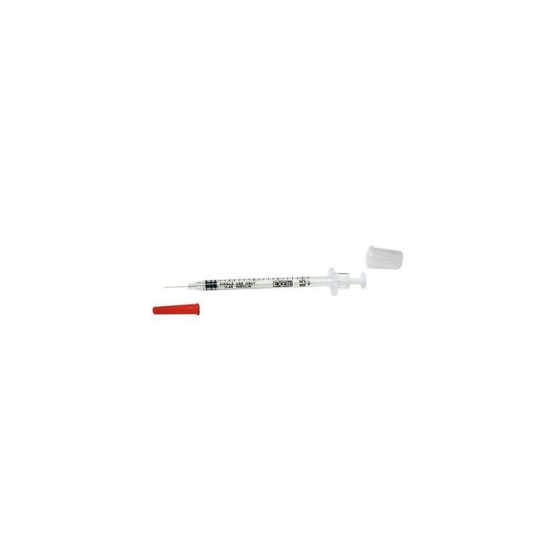 Exel Insulin Syringe 0.5cc (1/2cc) U-40 with 29g x 1/2  100/bx