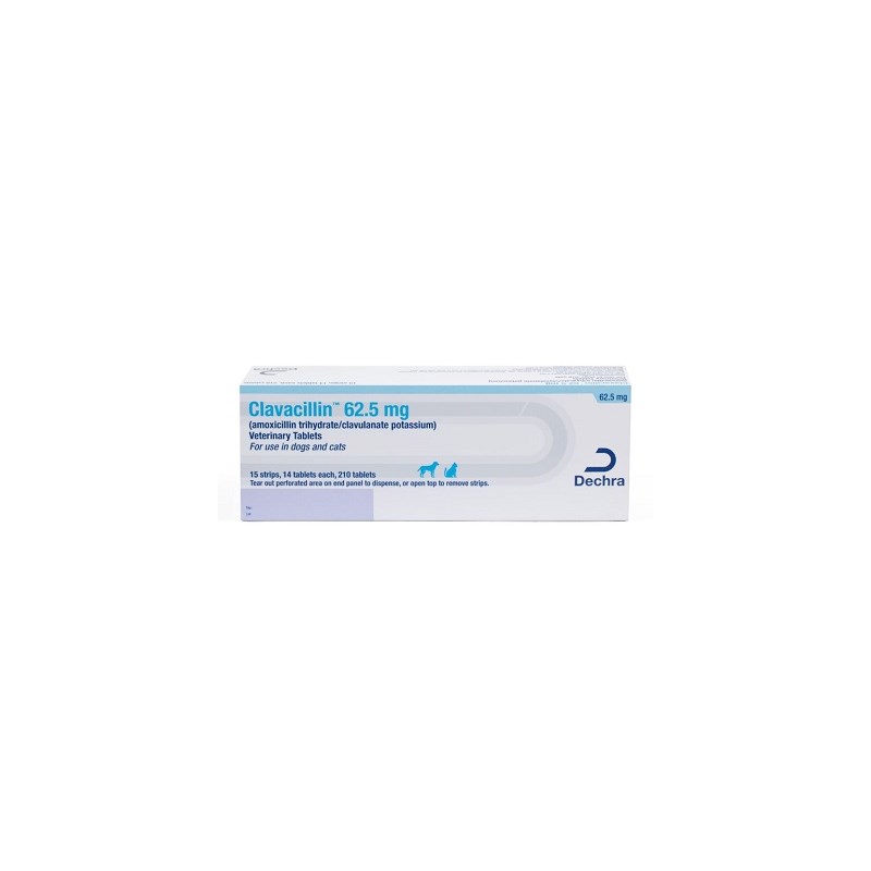 Clavacillin Tab 62.5mg 210ct (amoxicillin trihydrate/clavulanate potassium)