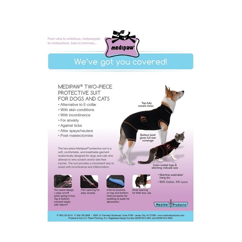 Madipaw 2 Piece Suit Starter Kit XXS, Small, Medium, Large, Medium Cat