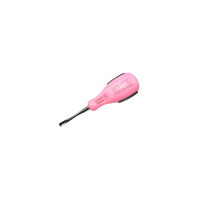 iM3 Ergo Straight Elevator 5mm Pink Handle/Grey Grip Ses05