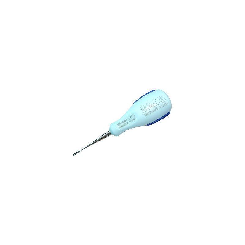 iM3 Ergo Winged Elevator 2mm Small Blue Handle/Blue Grip Wes02
