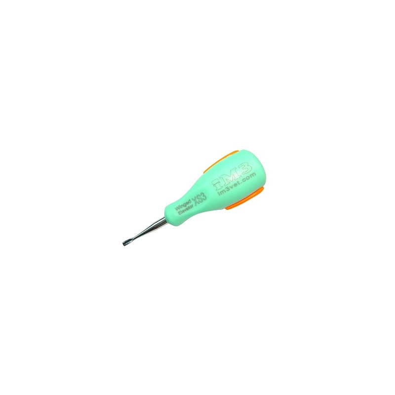 iM3 Ergo Winged Elevator 3mm X Small Green Handle/Orange Grip Wesx03