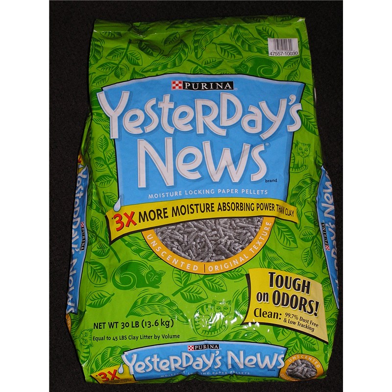 Yesterdays News Cat Litter 30lb.