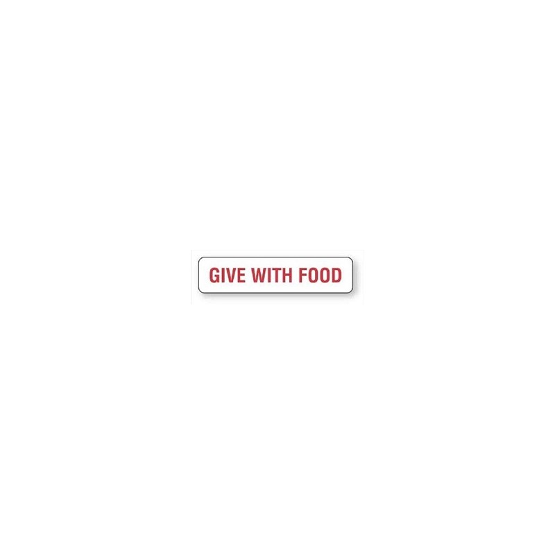Give With Food Label 1-5/8&quot; X 3/8&quot;