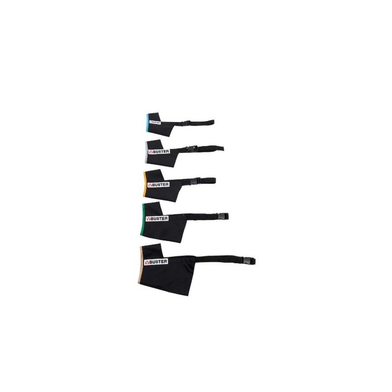 Buster Nylon Easy-ID Muzzle Set K9 5pk  S-XXL