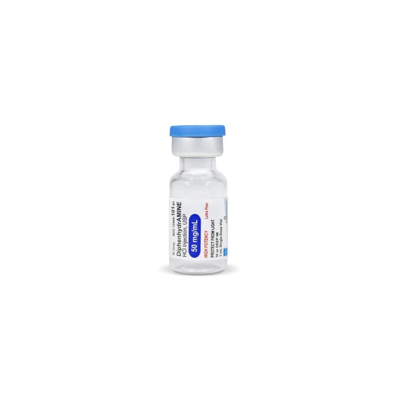 Diphenhydramine Injection 50mg/ml 1ml 25pk  Armas Label