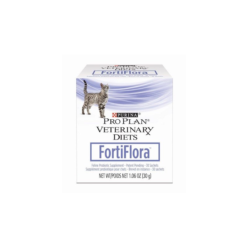 Purina Vet Diet Fortiflora Probiotic Supplement Cat 1oz  (6 boxes--each box contains 30) 180 sachets