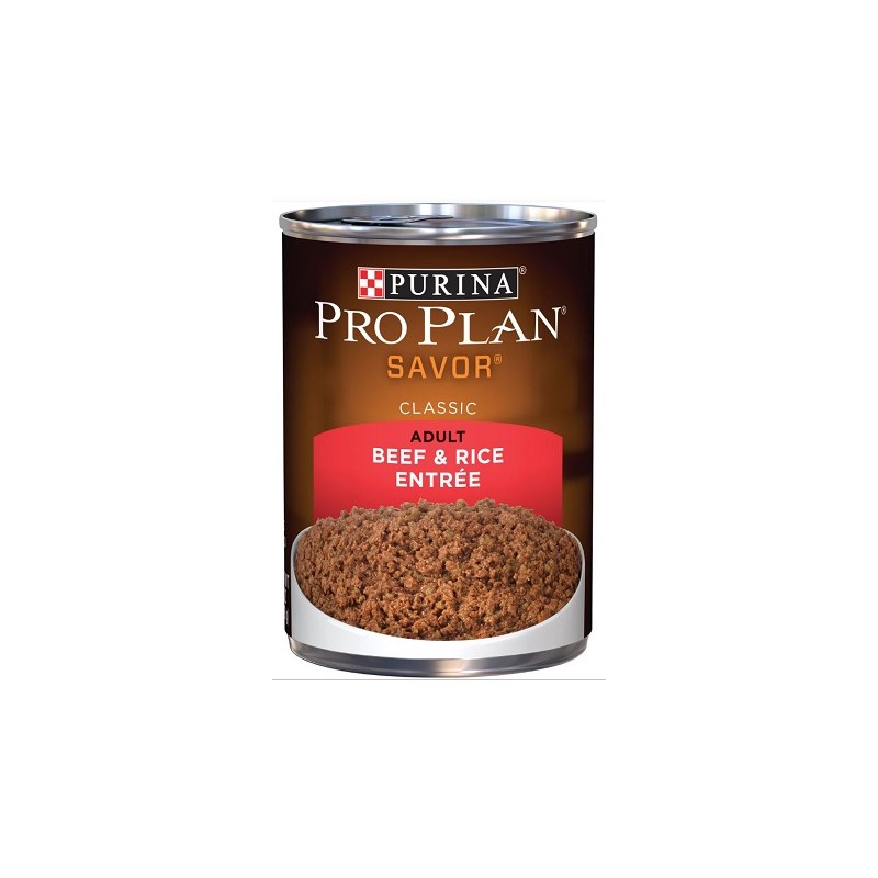 Purina Pro Plan Adult Dog Savor Beef &amp; Rice Entr&eacute;e 13oz