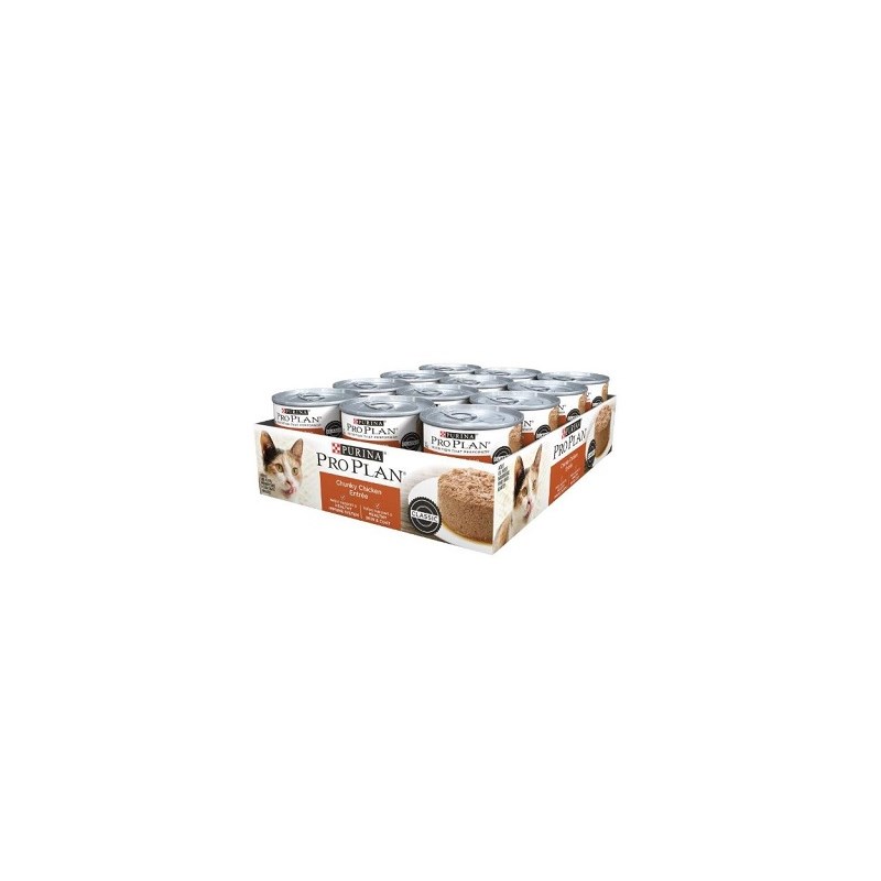 Purina Pro Plan Cat Chunky Chicken Entree  3oz 24/case