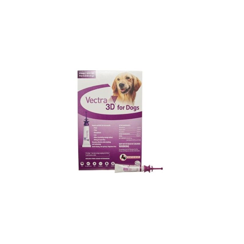 Vectra 3D Large Dog 56-95lbs 6 dose CARD